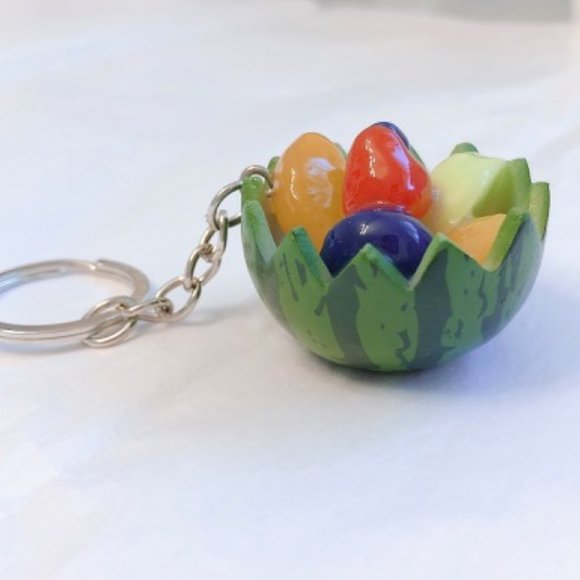 NEW Watermelon Keychain Fruit Keychain Resin - Picture 6 of 14